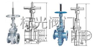 平板闸阀结构示意图